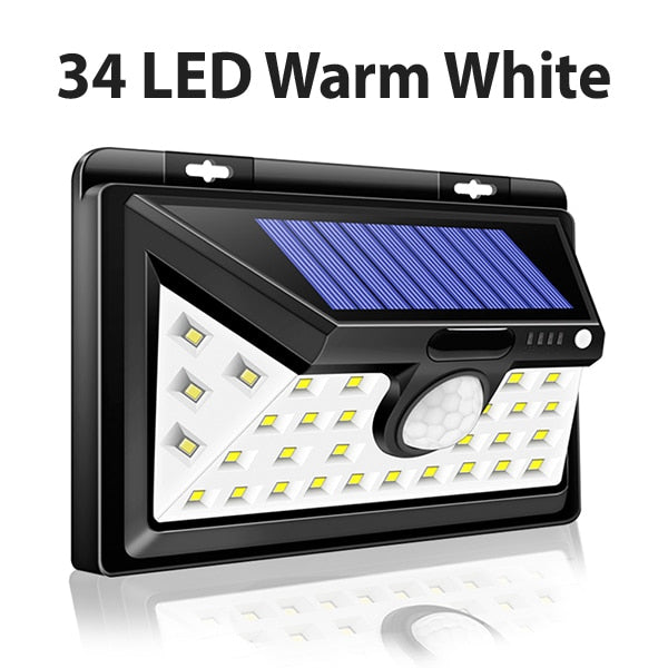 CHIZAO Solar Lights Outdoor Motion sensor Night security wall lamp 16 20 34 LED Waterproof Energy saving Garden Front door Yard